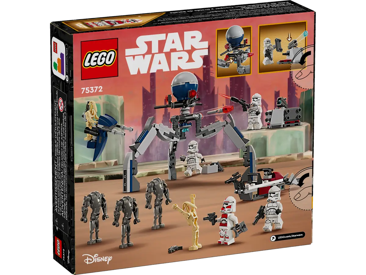 Lego 75372 Star Wars Battle Pack Clone Trooper e Battle Droid