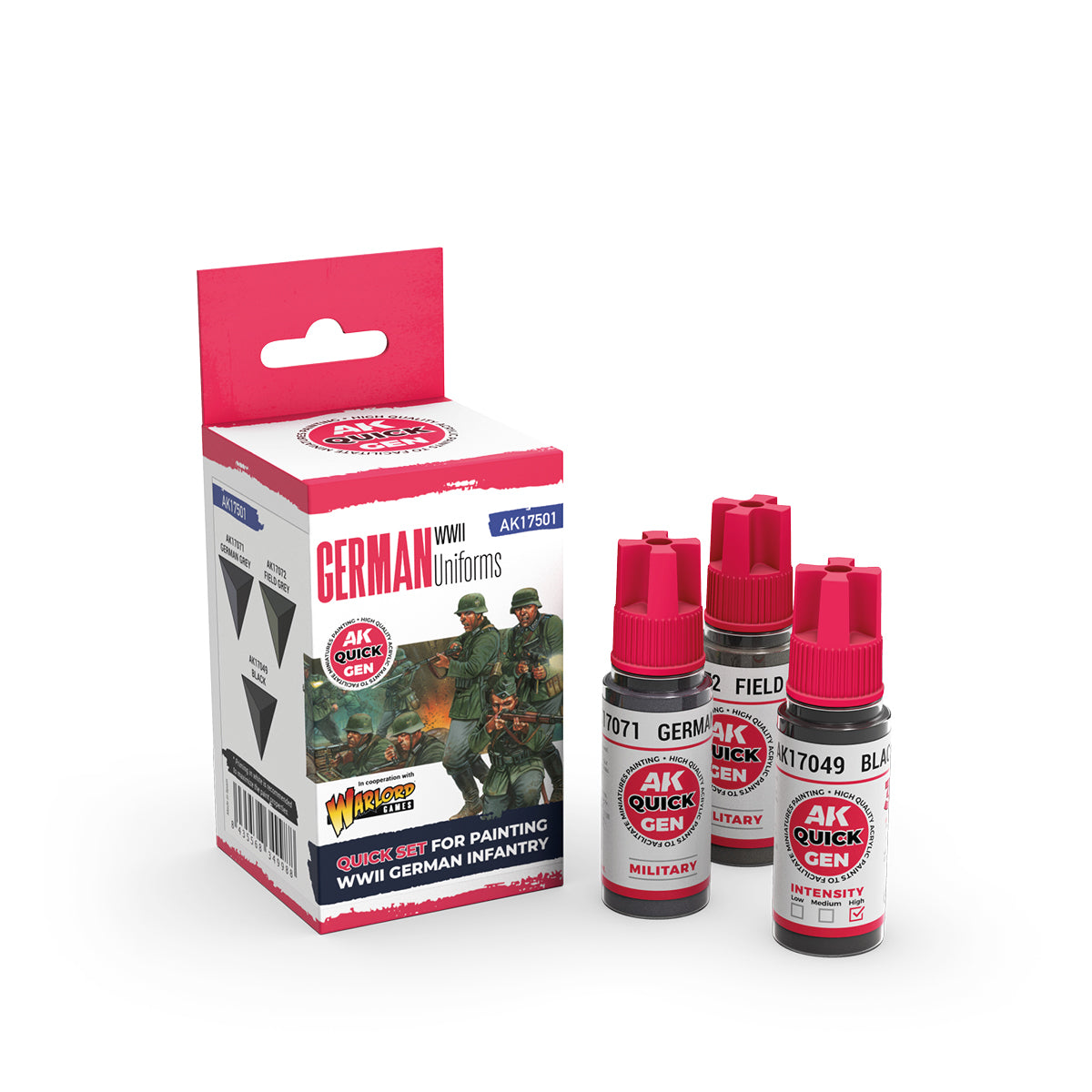 AK Interactive Quick Gen Paints Set - German WWII Uniforms