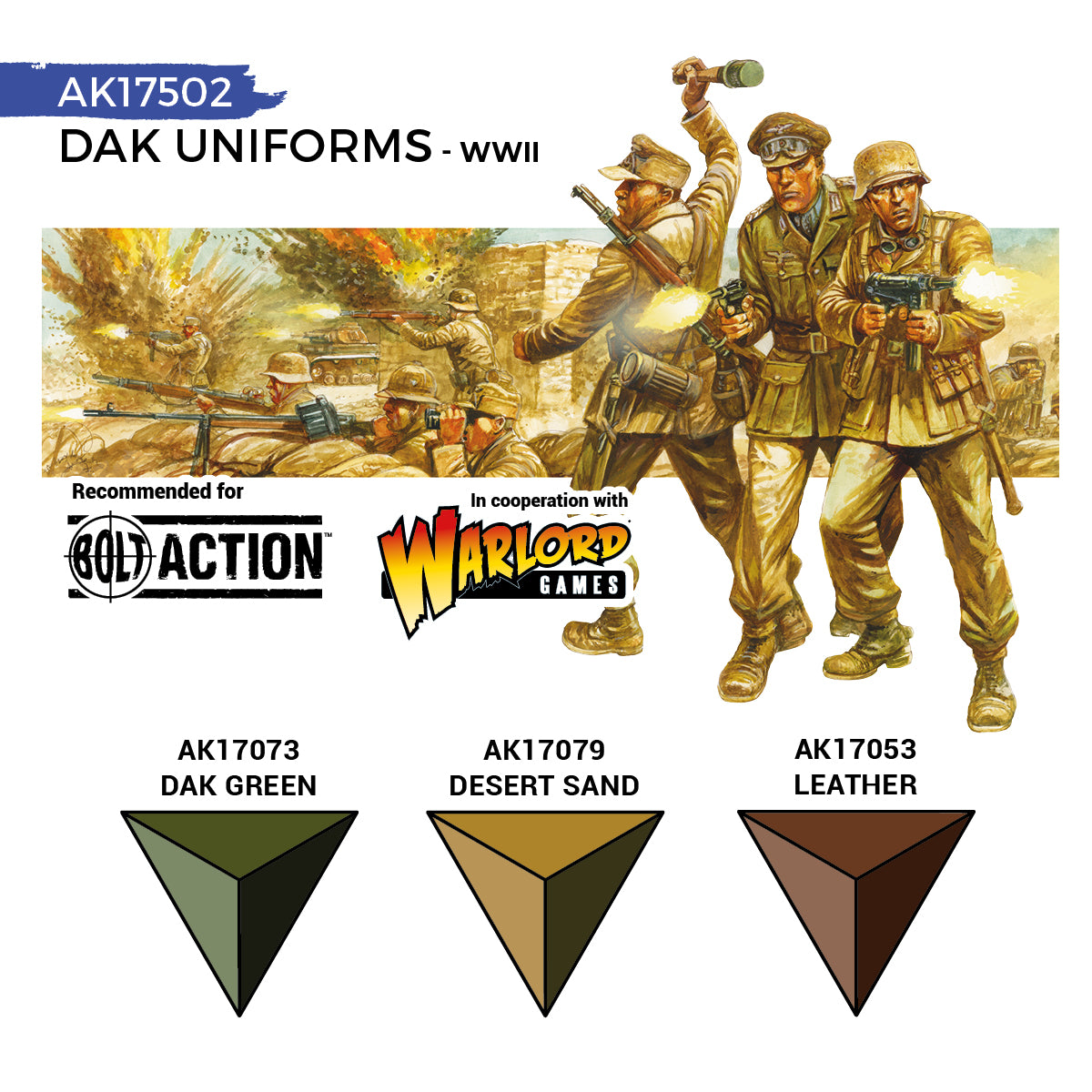 AK Interactive Quick Gen Paints Set - British WWII Uniforms