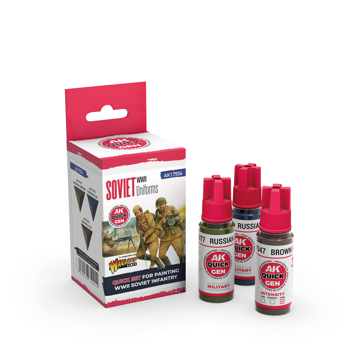 AK Interactive Quick Gen Paints Set - Soviet WWII Uniforms