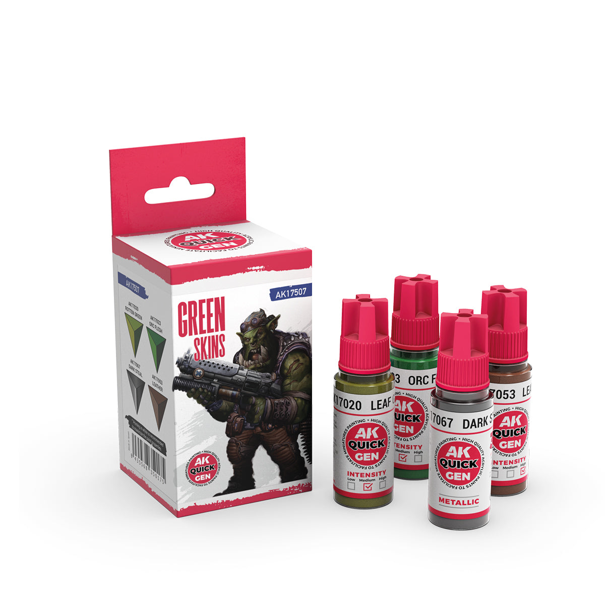 AK Interactive Quick Gen Paints Set - Green Skins