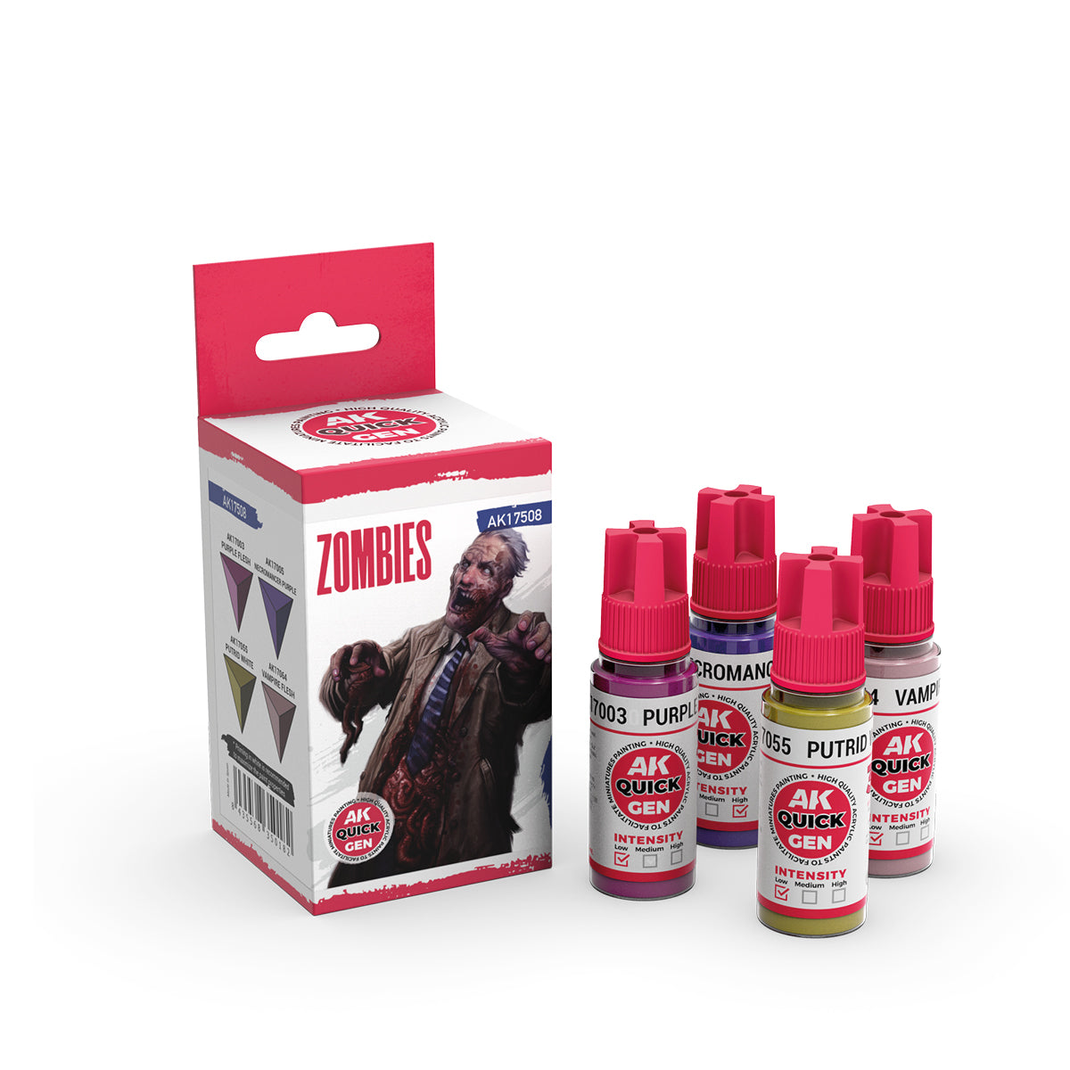 AK Interactive Quick Gen Paints Set - Zombies
