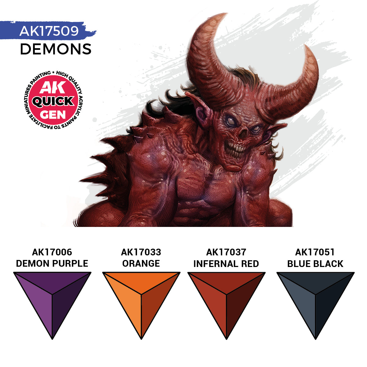 AK Interactive Quick Gen Paints Set - Demons