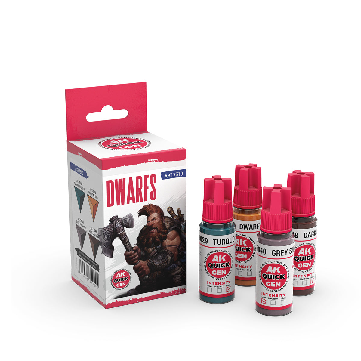 AK Interactive Quick Gen Paints Set - Dwarfs