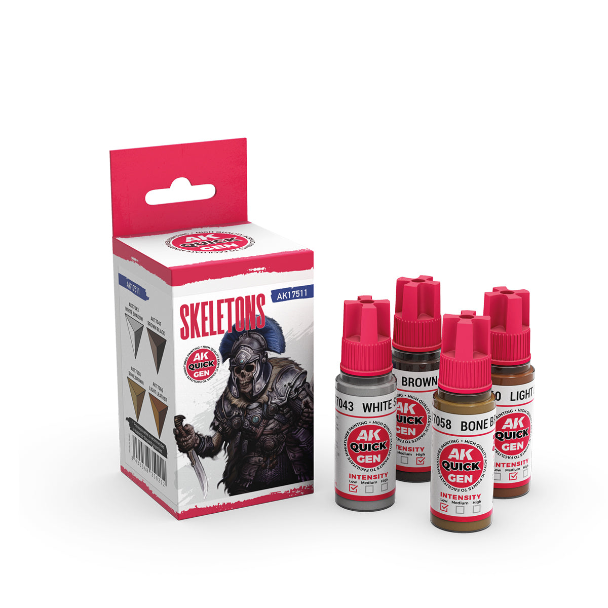 AK Interactive Quick Gen Paints Set - Skeletons