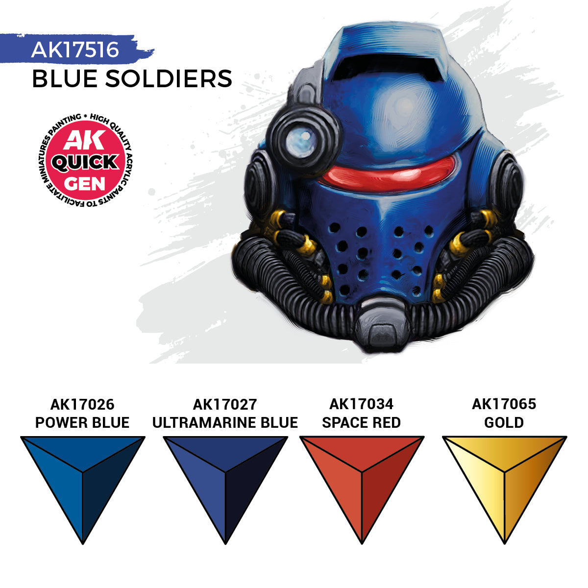 AK Interactive Quick Gen Paints Set - Blue Soldiers