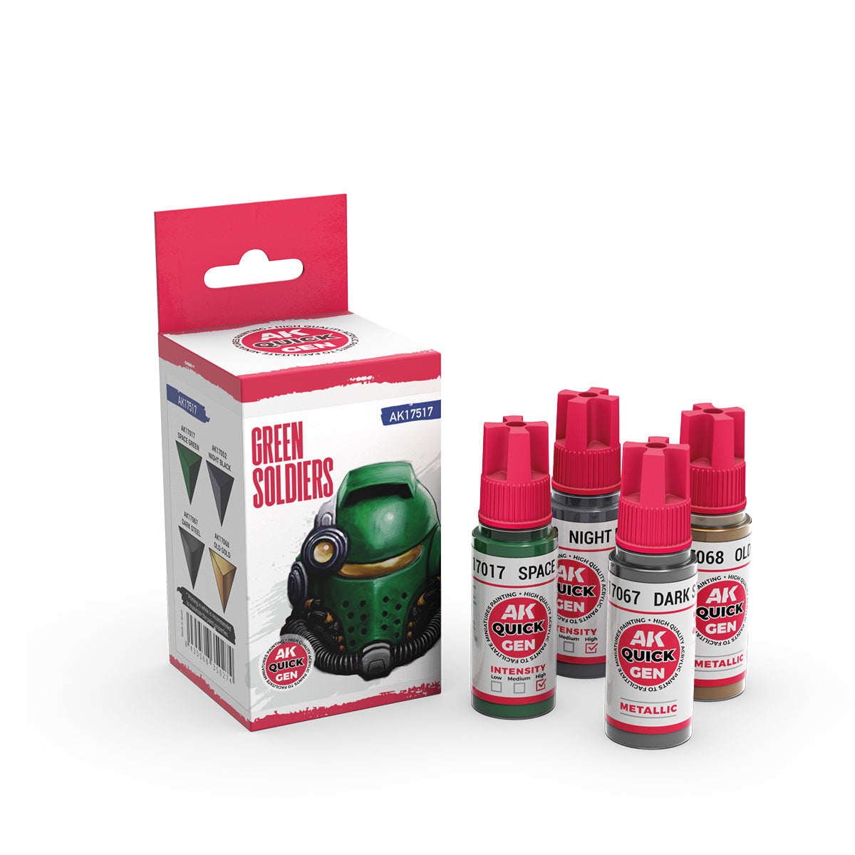 AK Interactive Quick Gen Paints Set - Green Soldiers