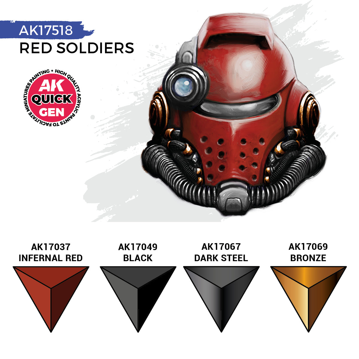 AK Interactive Quick Gen Paints Set - Red Soldiers