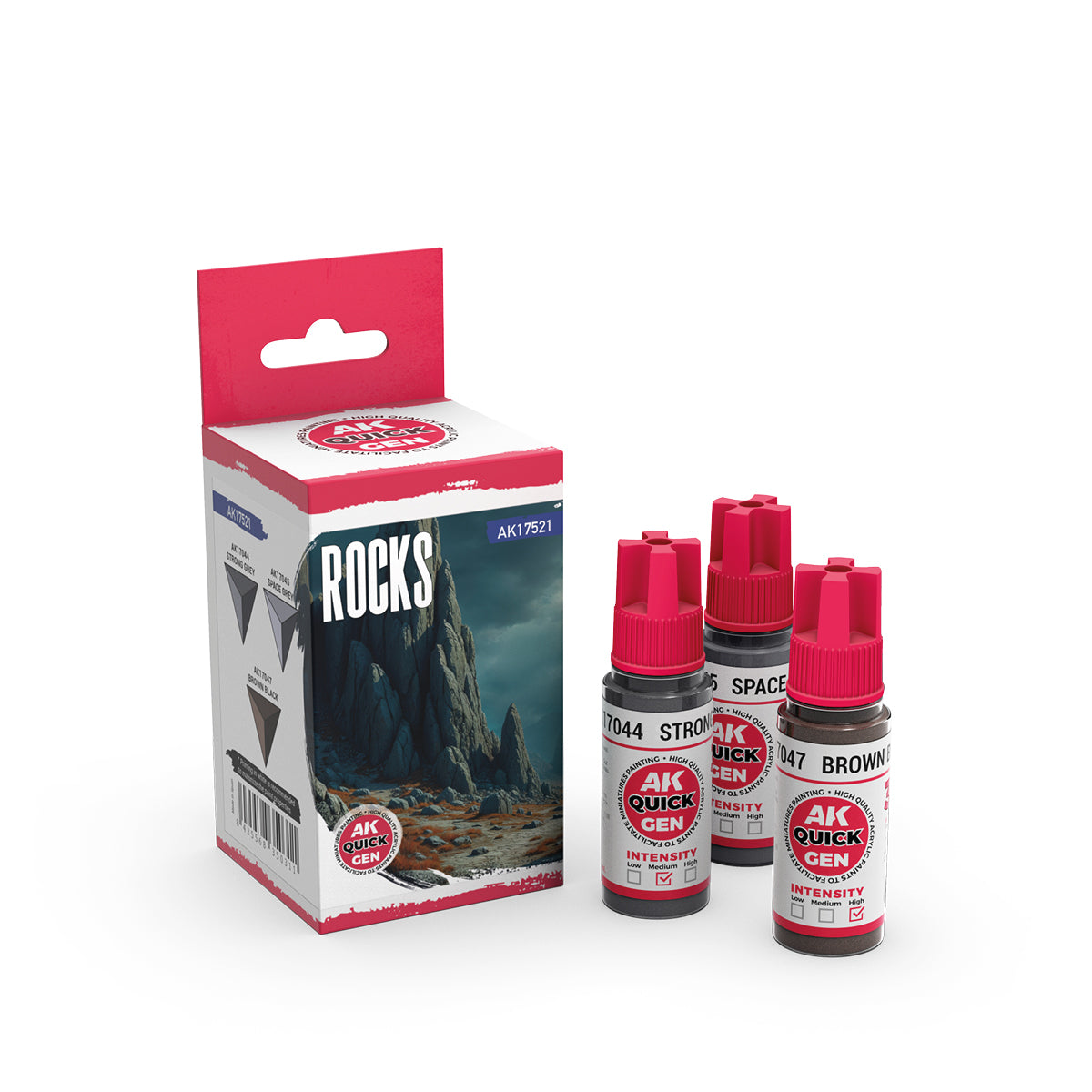 AK Interactive Quick Gen Paints Set - Rocks