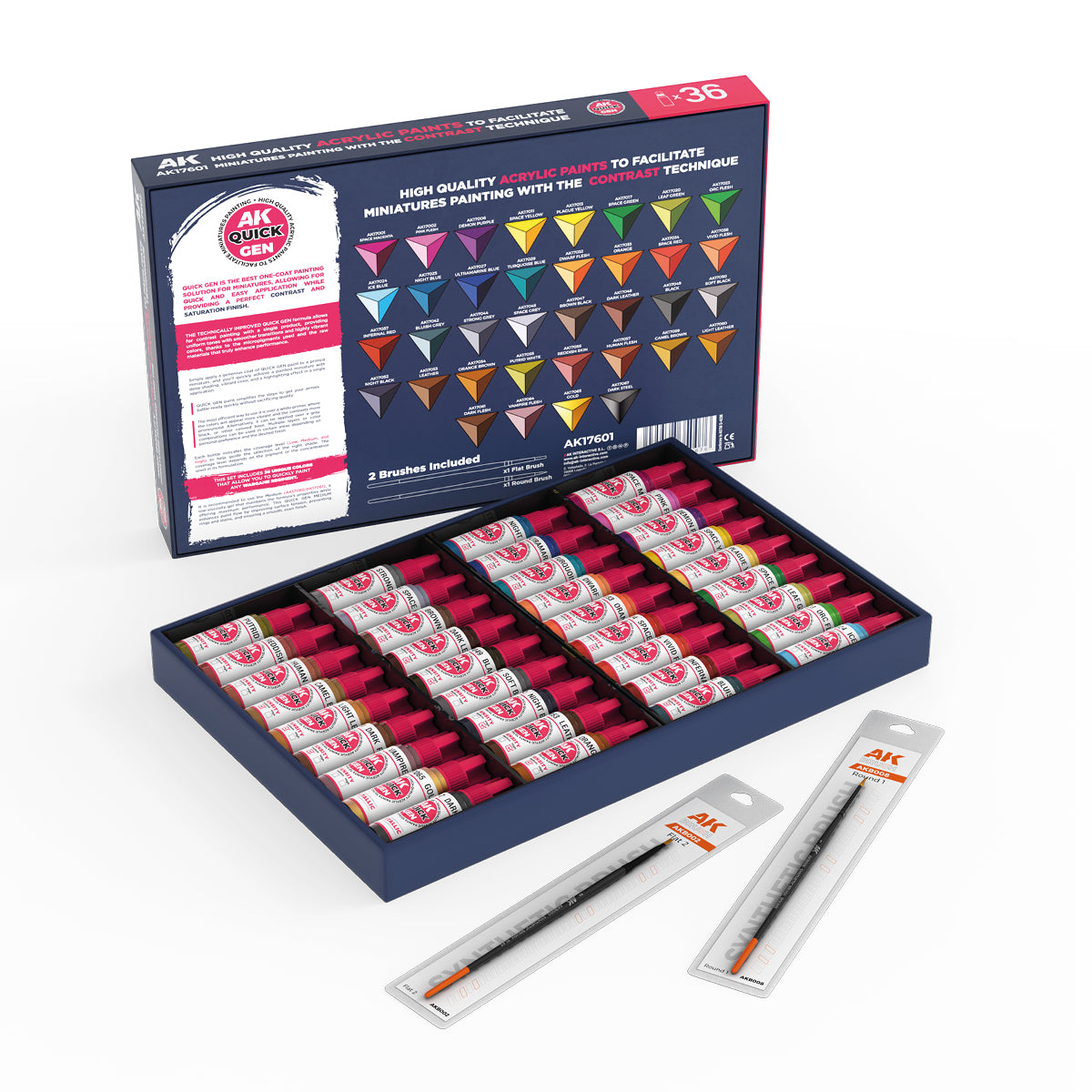 AK Interactive Quick Paint Set - 36 Quick Gen Colors