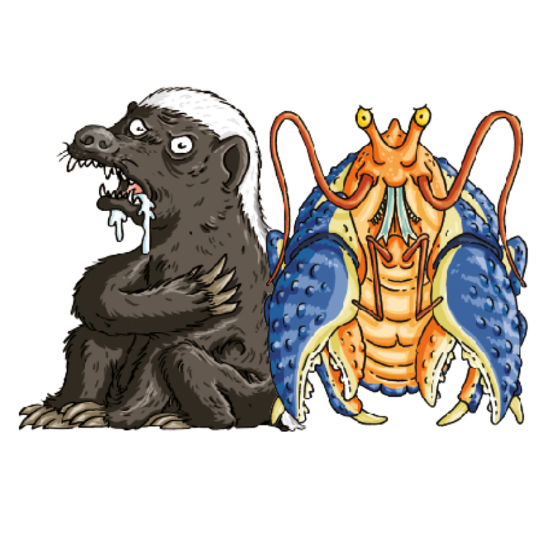 Barbascura X Evolve Evil - Badger and Crab