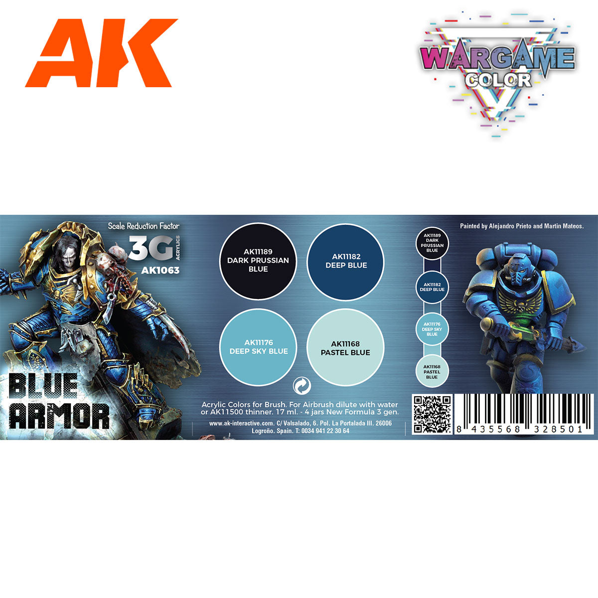 AK Interactive Wargame 3GEN Color Set: Blue Armor