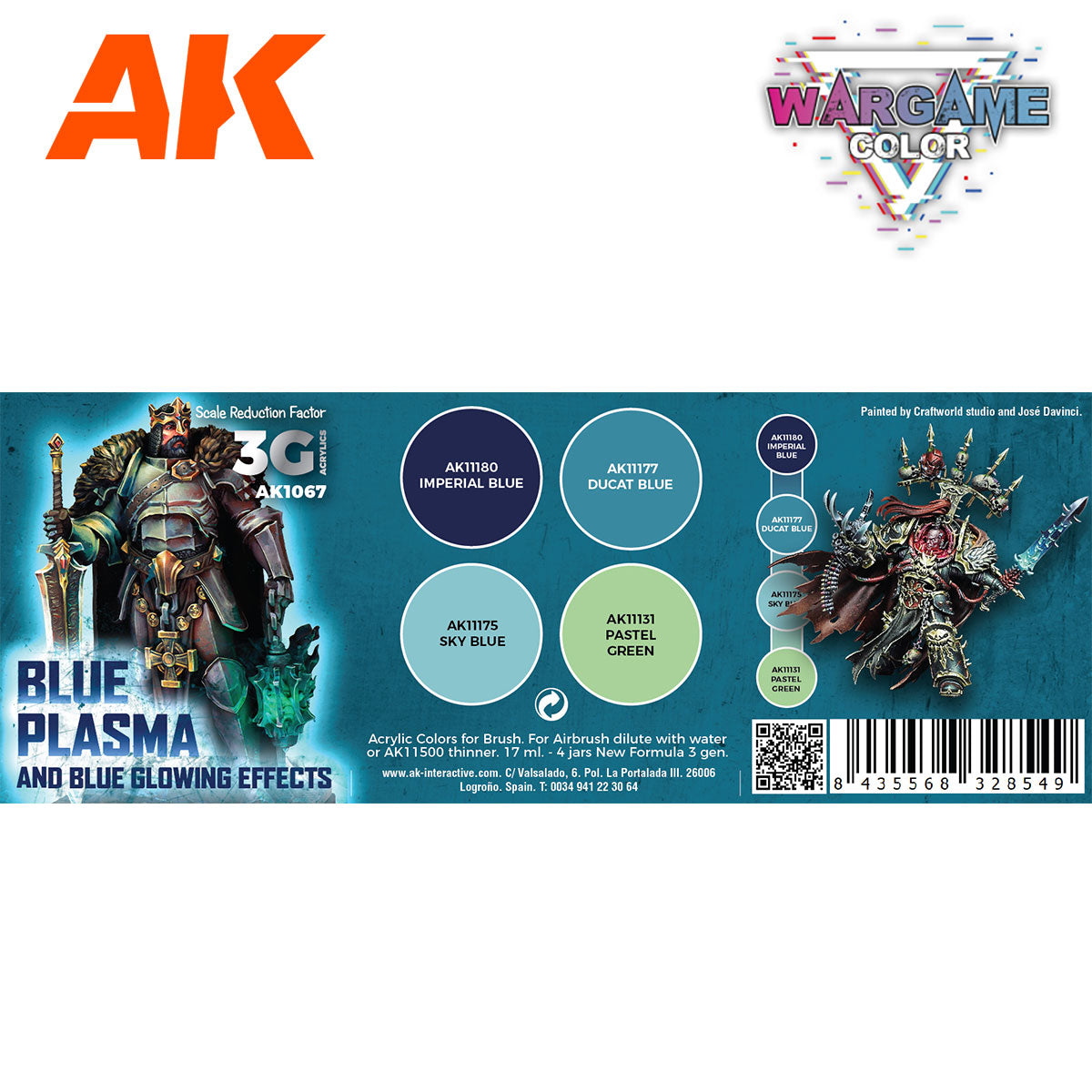 AK Interactive Wargame 3GEN Color Set: Blue Plasma