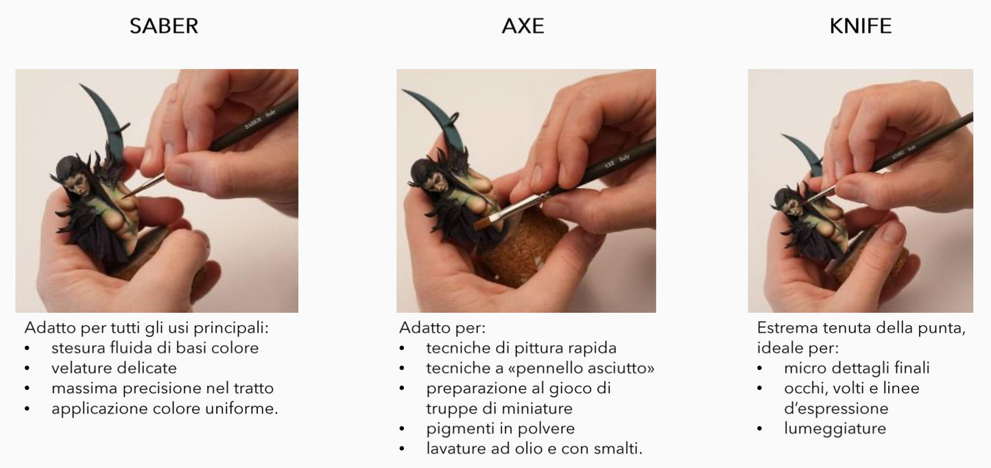 EVIL EYES - Armory Miniature Set of 3 brushes