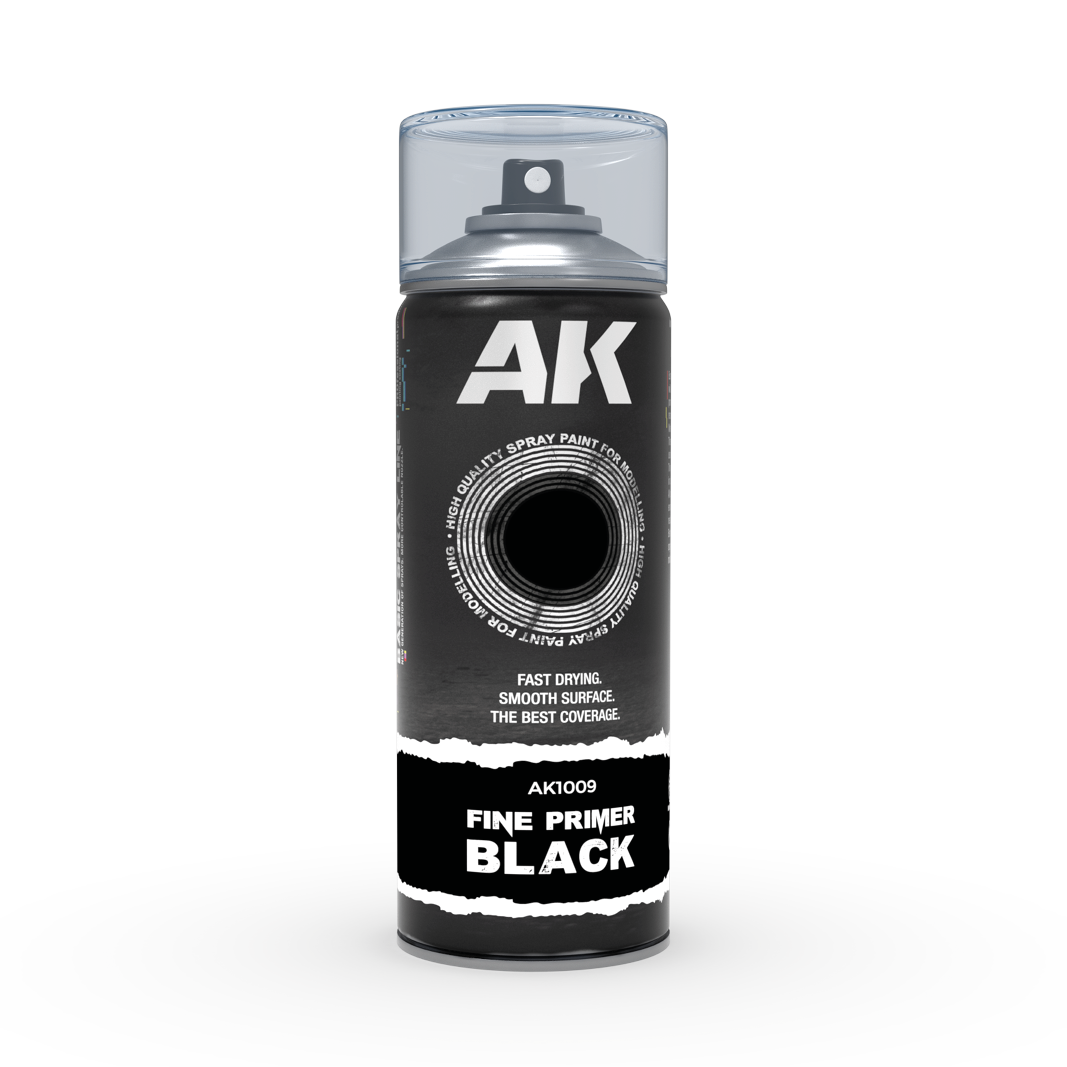 AK Interactive Fine Primer Black Spray