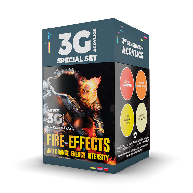 AK Interactive Wargame 3GEN Color Set: Fire Effects