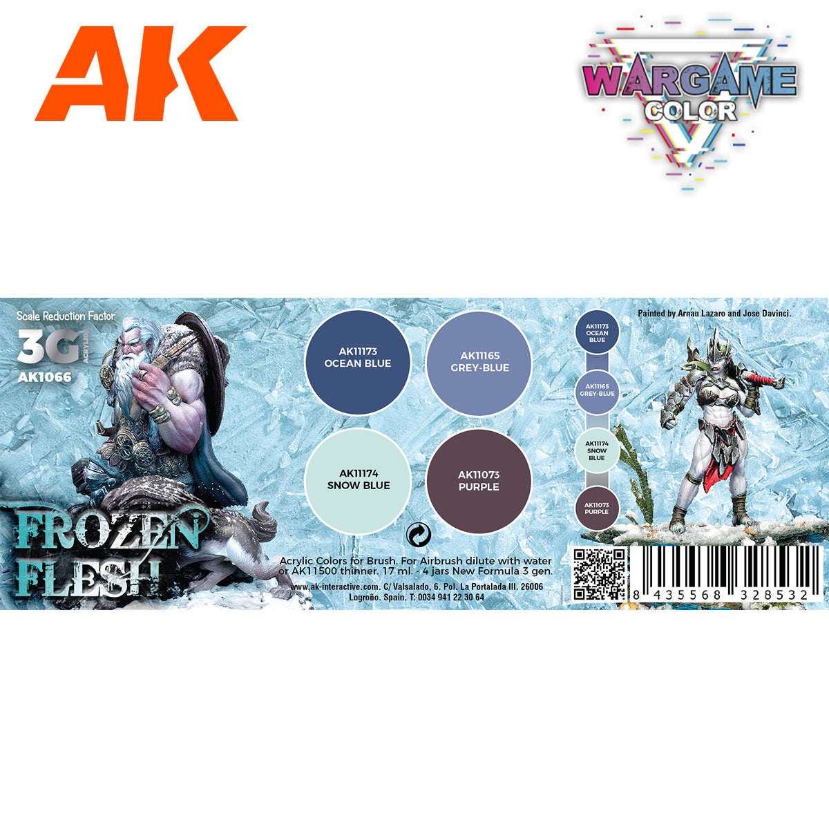 AK Interactive Wargame 3GEN Color Set: Frozen Flesh