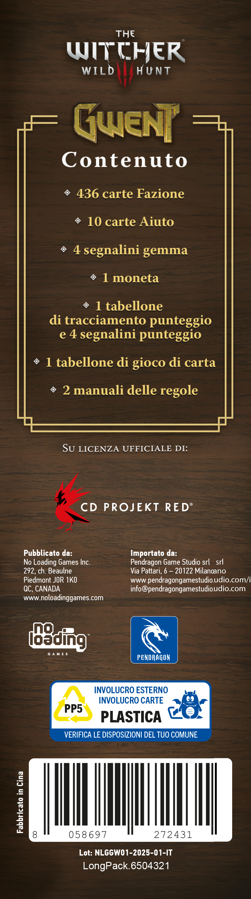 The Witcher - Gwent: Il Leggendario Gioco di Carte