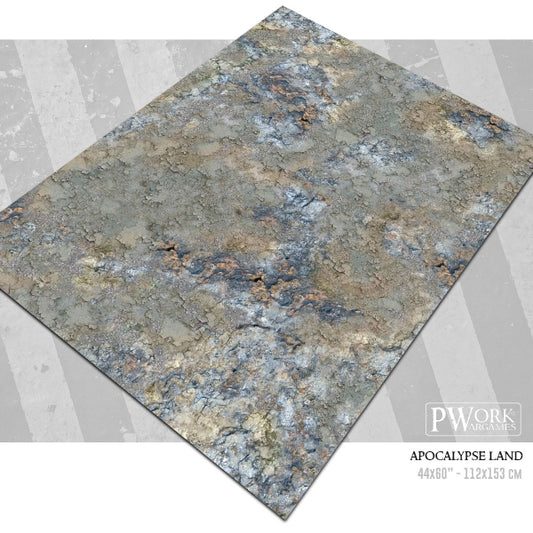 Battle Mat - Tappeto per Wargames in Neoprene - Apocalypse Land (44x60'')