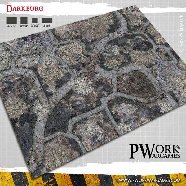 Battle Mat - PVC Wargames Mat - Darkburg (22x30'')