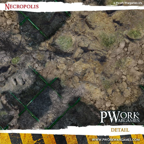 Battle Mat - Neoprene Wargames Mat - Necropolis (44x60'')