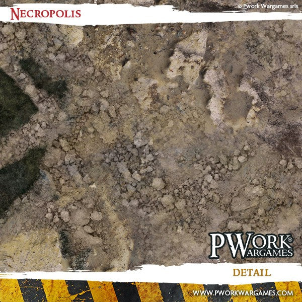 Battle Mat - Neoprene Wargames Mat - Necropolis (44x60'')