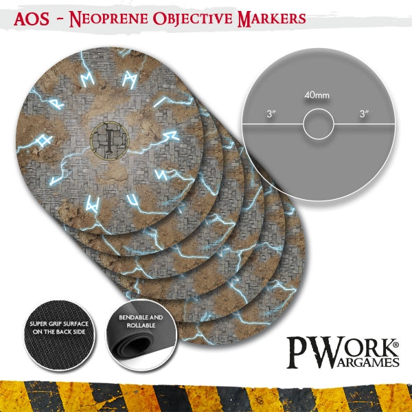 Thunder Strike - Warhammer AOS Neoprene Objective Markers