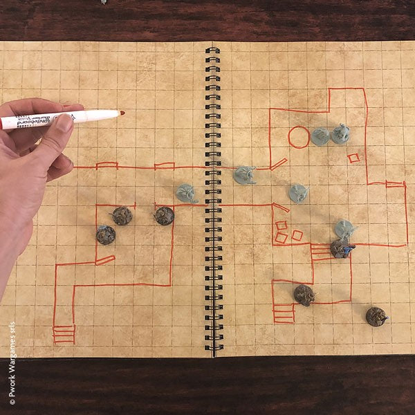 Combat Book - Rewritable Map Book for RPG