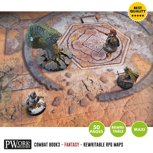 Combat Book 3 - Rewritable Mapbook for RPG