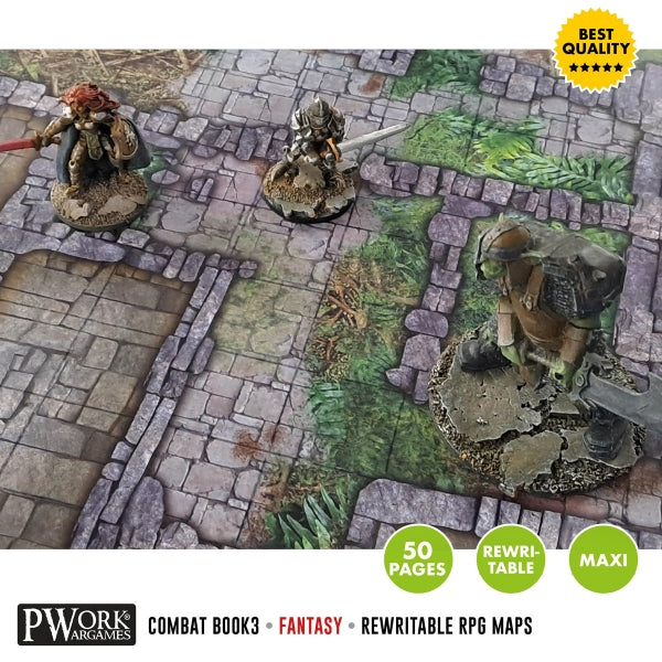 Combat Book 3 - Rewritable Mapbook for RPG