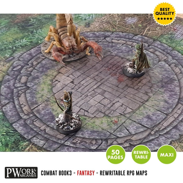 Combat Book 3 - Rewritable Mapbook for RPG