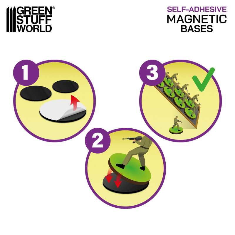 Pre-Cut Magnets for Wargame Bases - 75x42mm Ovals