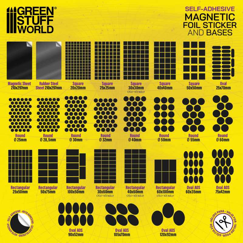 Combo Pack - Magnetic and Metallic Adhesive Sheets