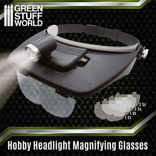 Occhiali da ingrandimento con LED per modellismo
