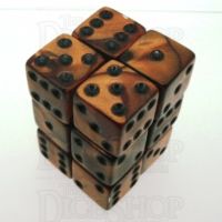 Koplow Dice - Set of 12 D6 (16mm) - Olympic Bronze