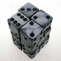 Koplow Dice - Set of 12 D6 (16mm) - Olympic Silver