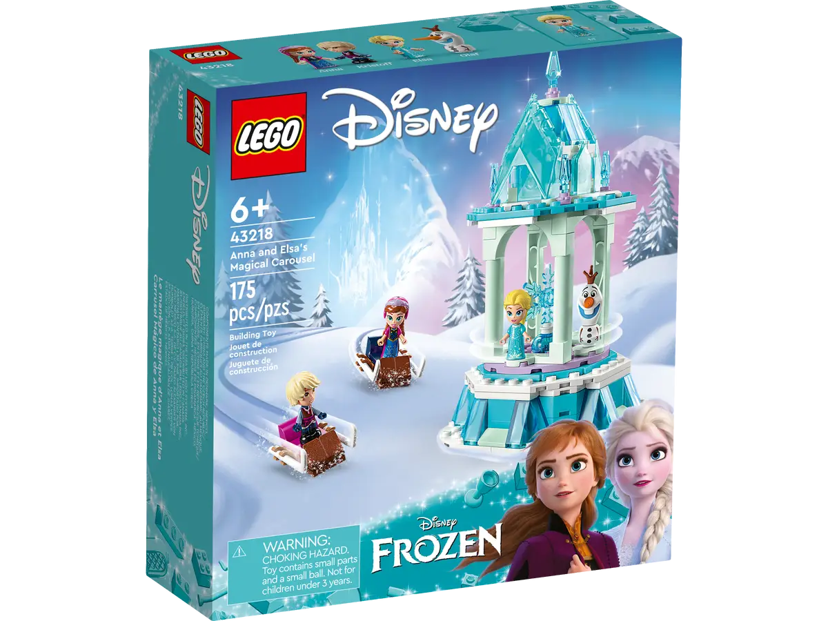 Lego 43218 Disney Princess Frozen La Giostra Magica di Anna ed Elsa