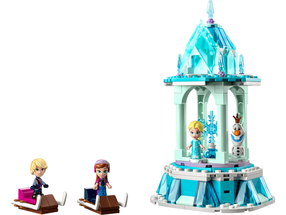 Lego 43218 Disney Princess Frozen La Giostra Magica di Anna ed Elsa