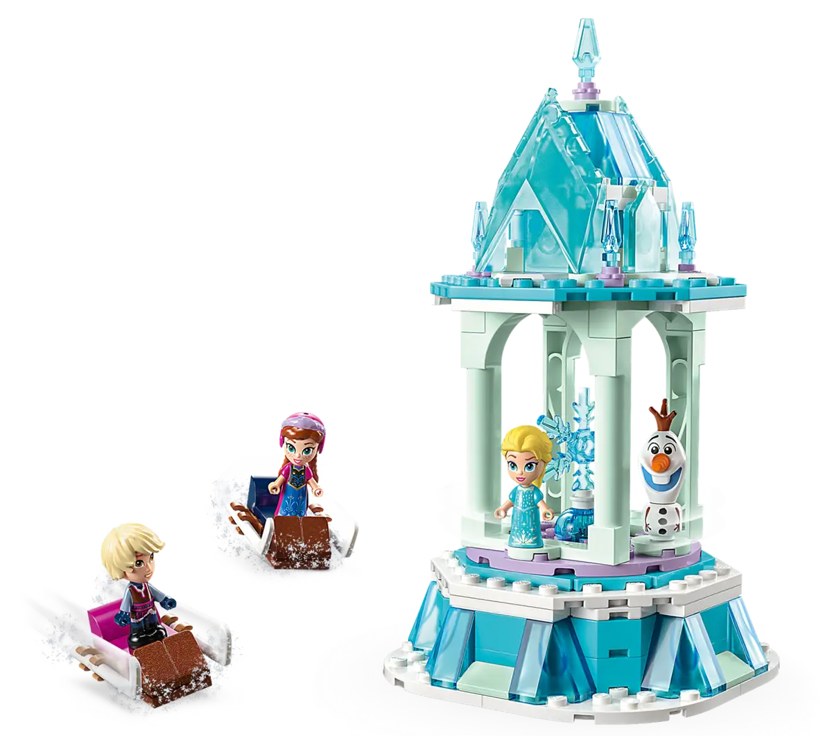 Lego 43218 Disney Princess Frozen La Giostra Magica di Anna ed Elsa