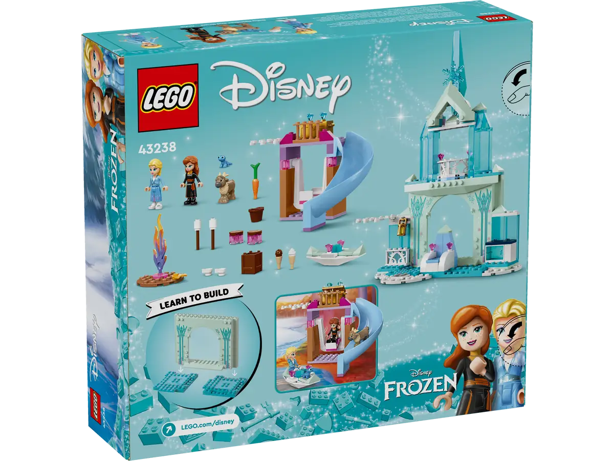 Lego 43238 Disney Princess Frozen Il Castello di Ghiaccio di Elsa