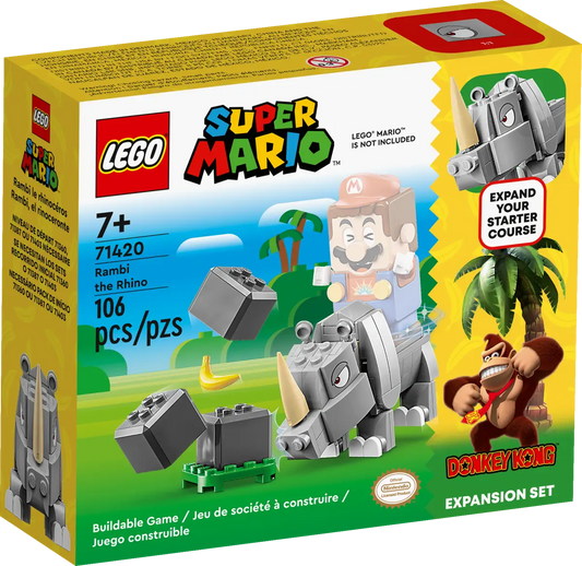 Lego 71420 Super Mario Rambi The Rhino Expansion Pack