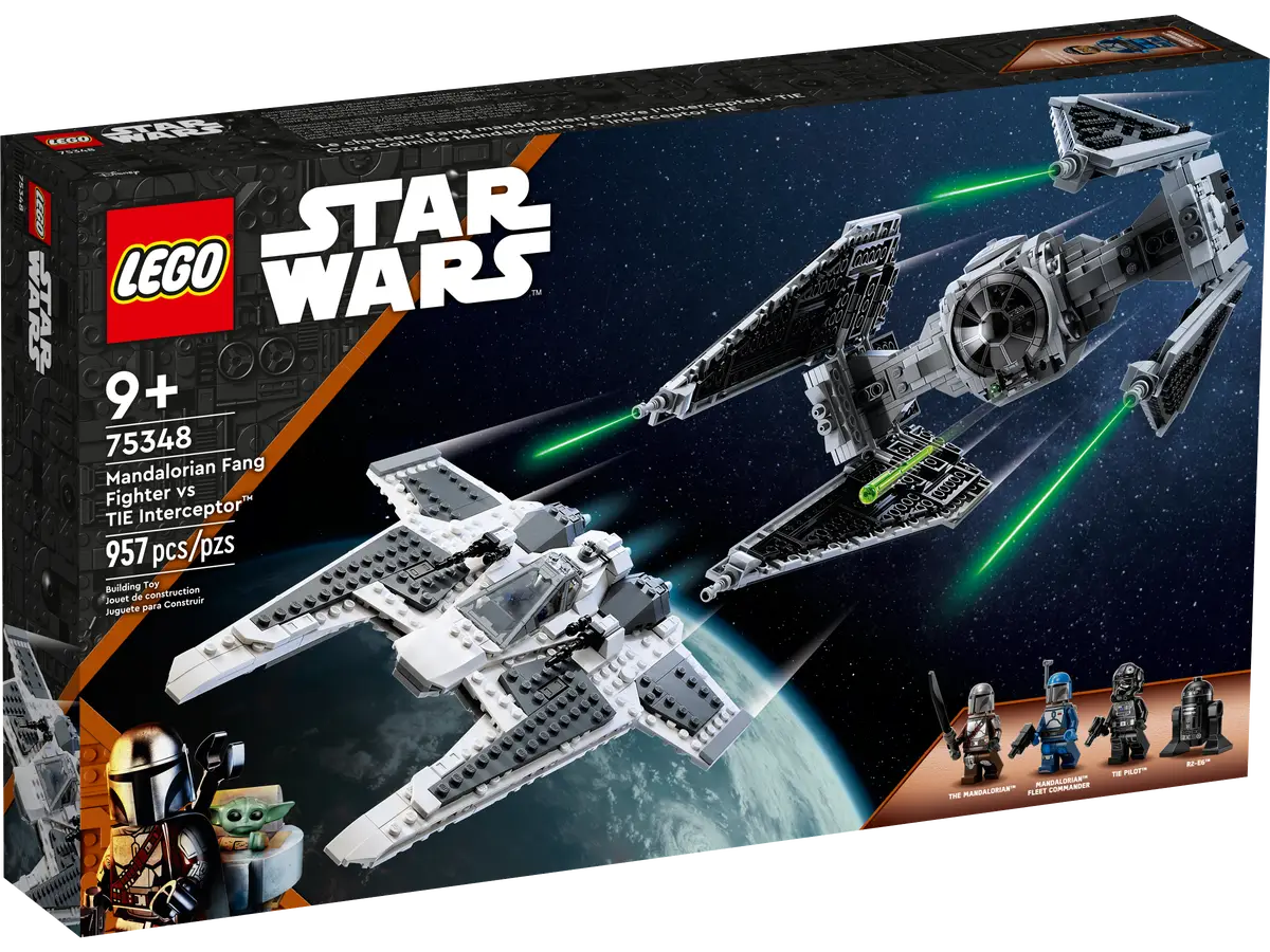Lego 75348 Star Wars Fang Fighter Mandalorian vs TIE Interceptor