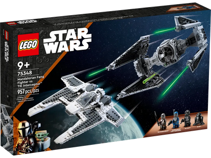 Lego 75348 Star Wars Fang Fighter Mandalorian vs TIE Interceptor