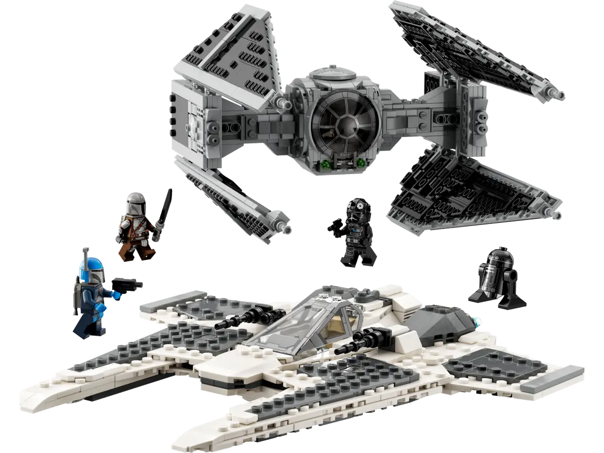 Lego 75348 Star Wars Fang Fighter Mandalorian vs TIE Interceptor