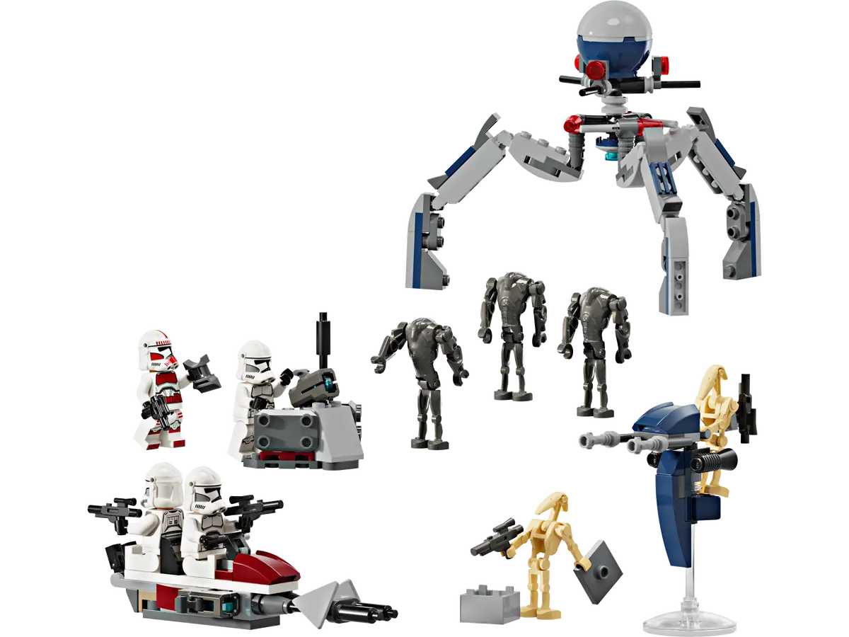 Lego 75372 Star Wars Battle Pack Clone Trooper e Battle Droid