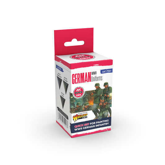 AK Interactive Quick Gen Paints Set - German WWII Uniforms