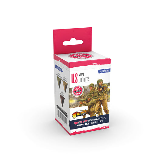 AK Interactive Quick Gen Paints Set - U.S. WWII Uniforms