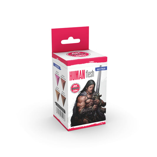 AK Interactive Quick Gen Paints Set - Human Flesh