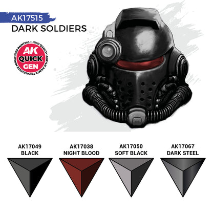 AK Interactive Quick Gen Paints Set - Dark Soldiers