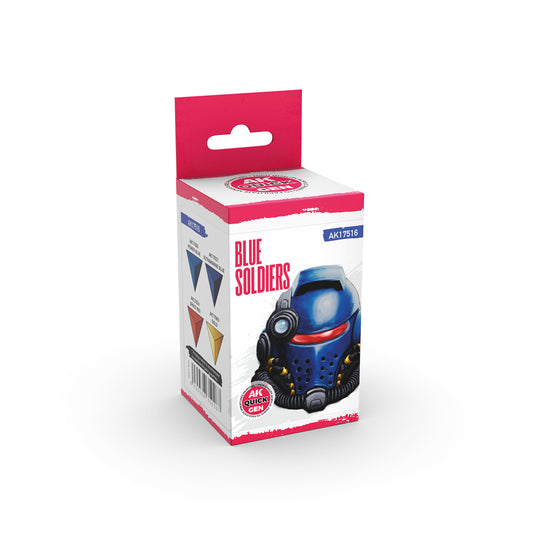AK Interactive Quick Gen Paints Set - Blue Soldiers